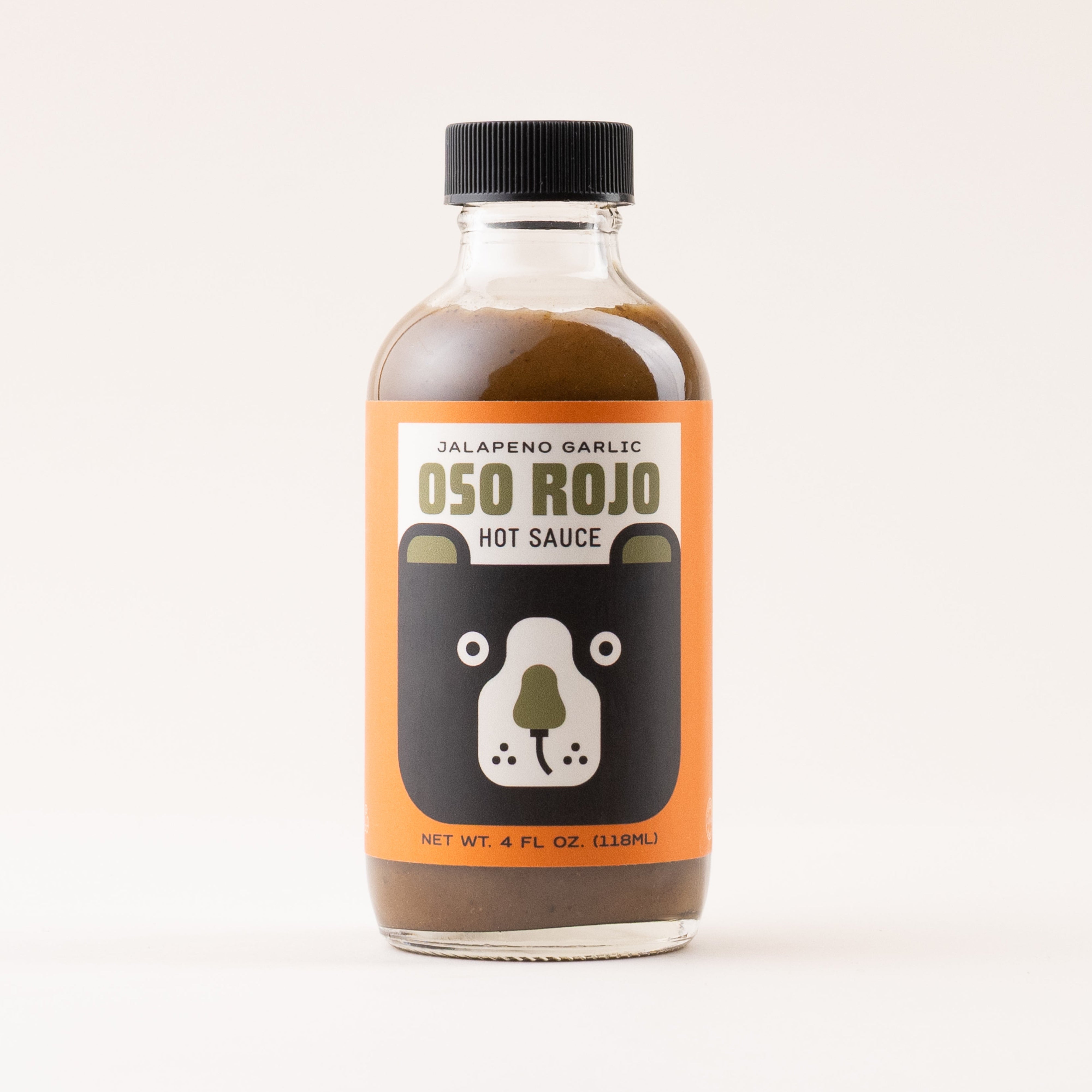 Jalapeño Garlic Hot Sauce | Medium Heat Oso Rojo Sauce | Colorado Made