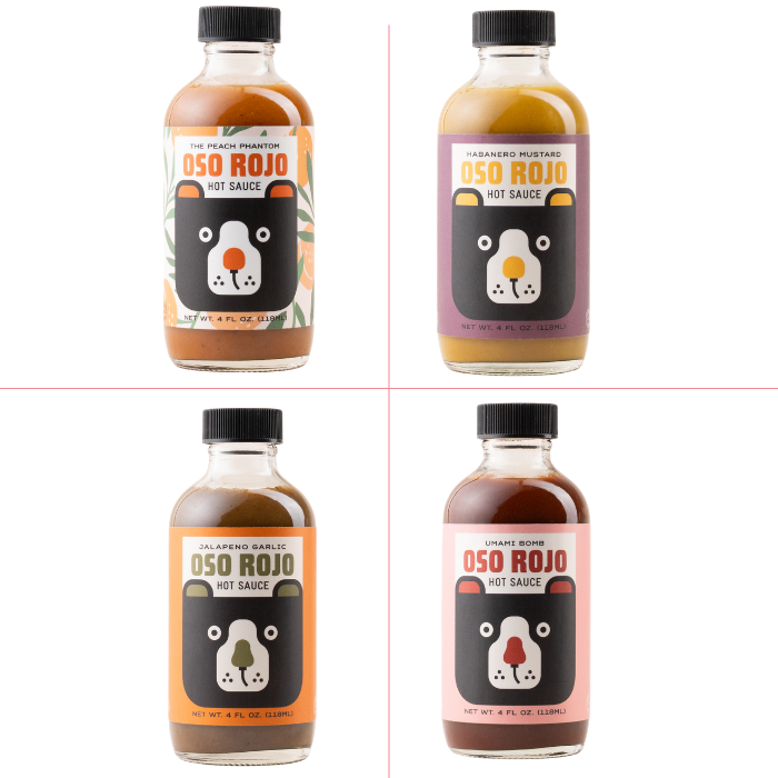 Variety Pack of 4 Sauces, 16 oz