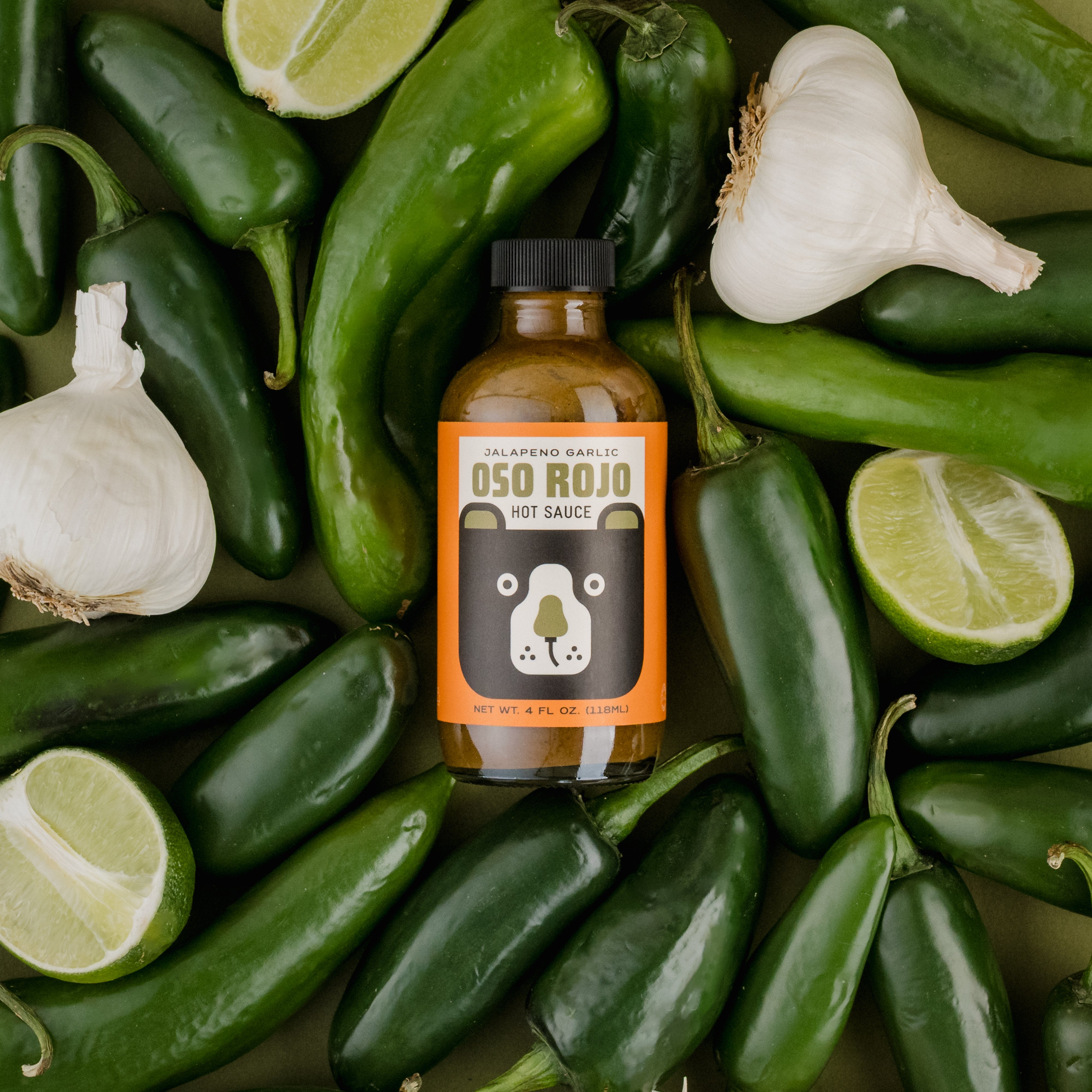 Jalapeno Garlic Hot Sauce 4oz