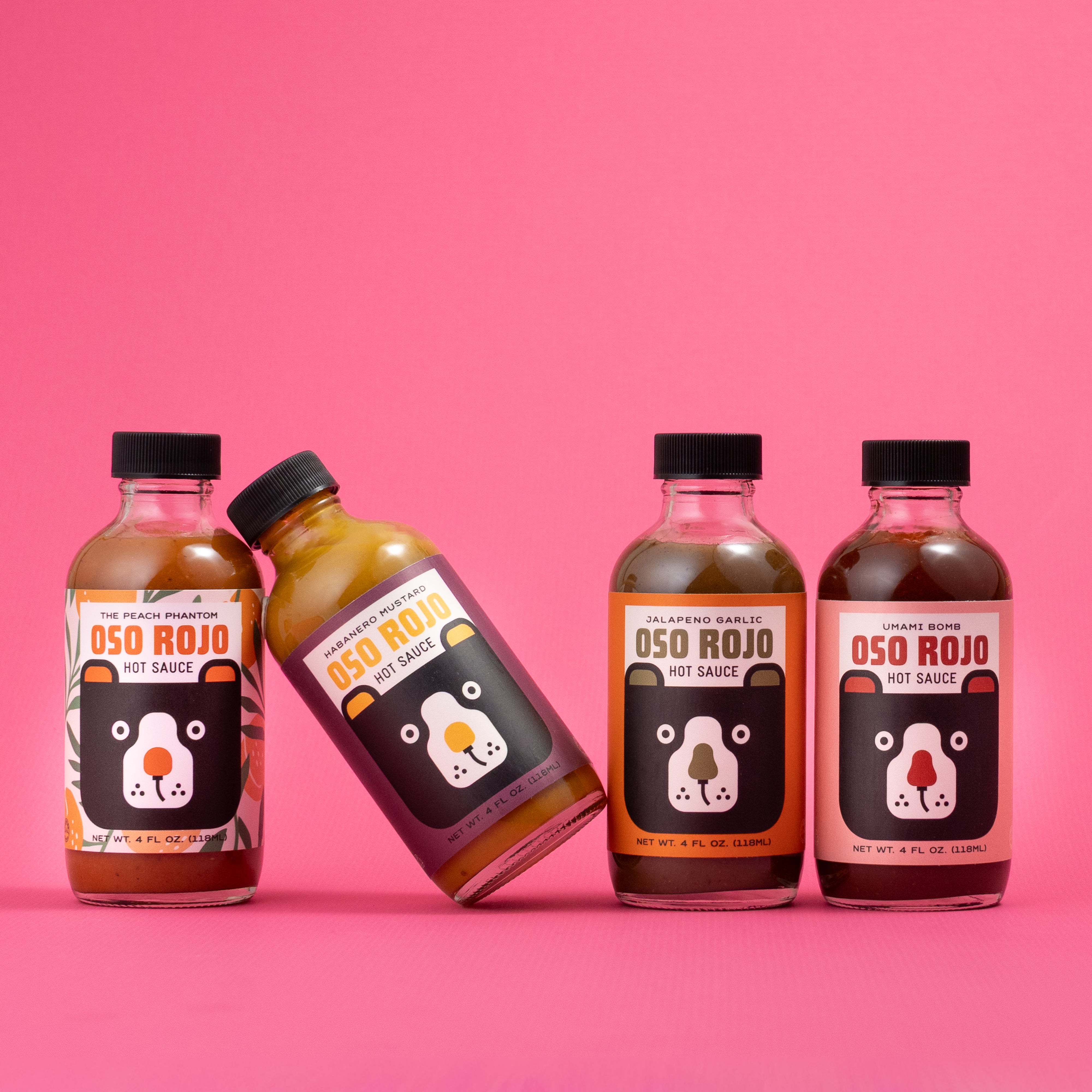 Variety Pack of 4 Sauces, 16 oz